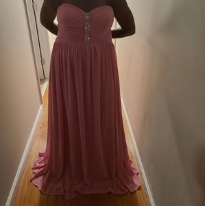 Rose/Pink Chiffon Gown